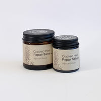 Cracked heel repair balm, two jars on a white background